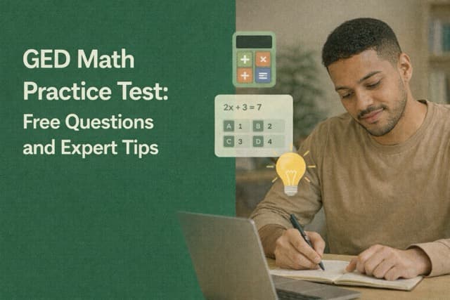 GED Math Practice Test: Free Questions and Expert Tips (2026)