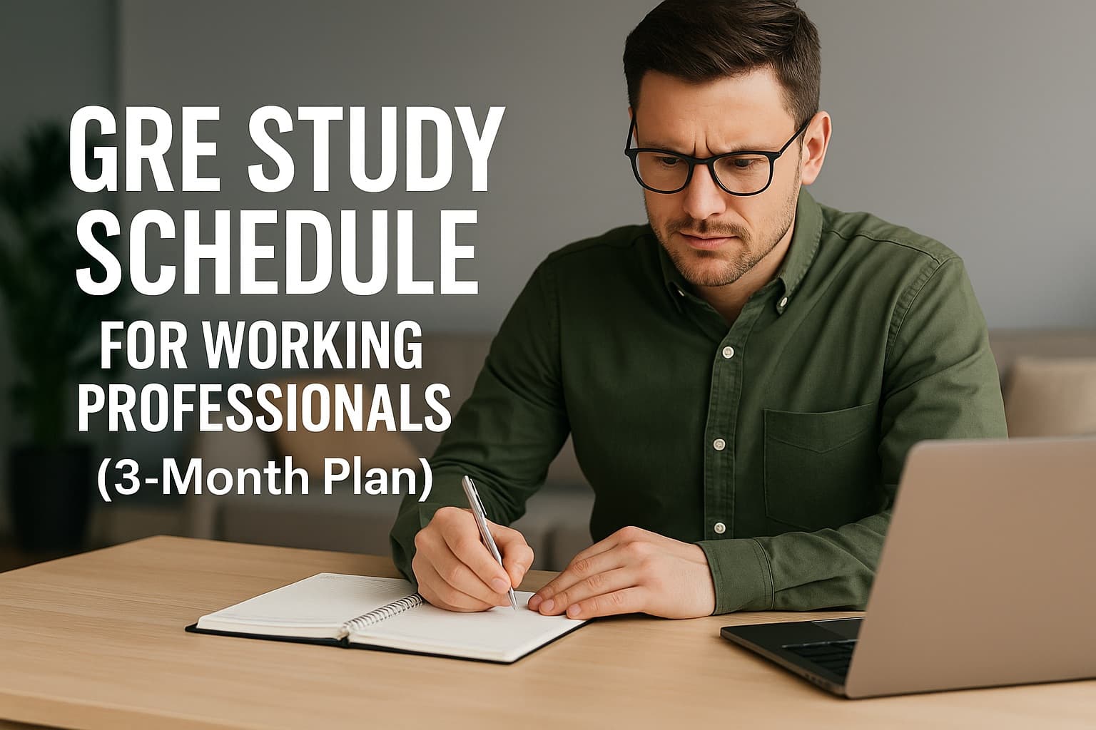 GRE Study Schedule for Working Professionals (3-Month Plan)