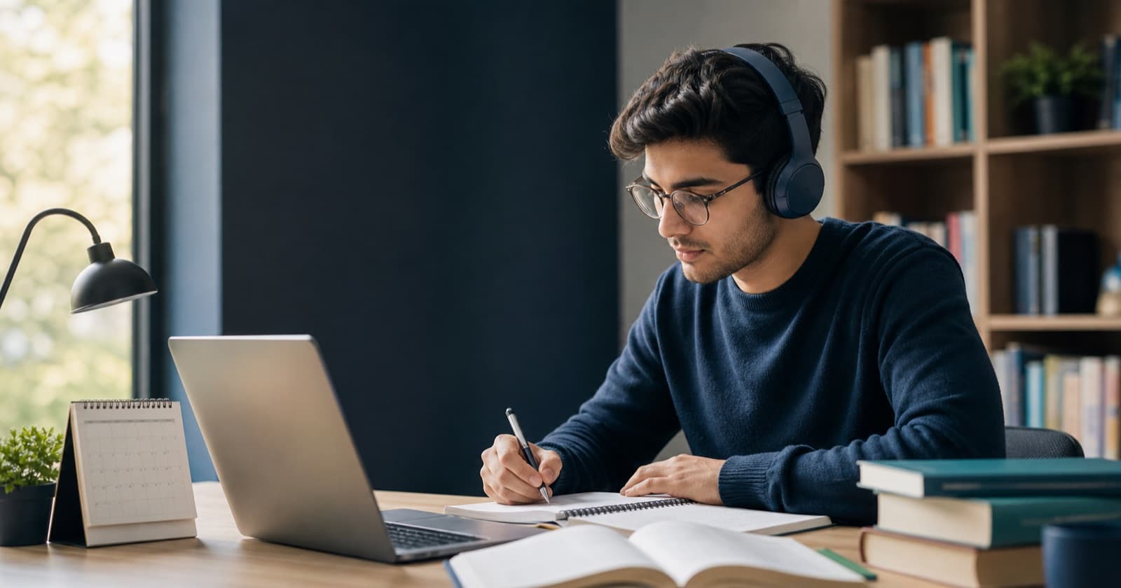 Student following a focused 30-day TOEFL iBT study plan